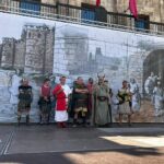 La Plaza Mayor acogió el acto de agradecimiento a todas las agrupaciones que acudieron a Asturica Augusta